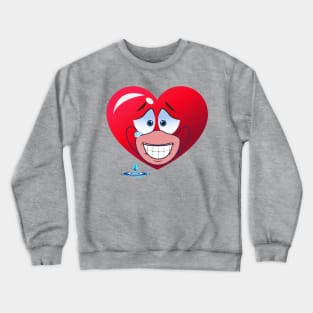 Masking a sad heart with a smile Crewneck Sweatshirt
